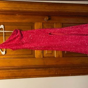 Prom dress, size small, hot pink